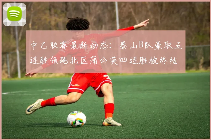 中乙联赛最新动态：泰山B队豪取五连胜领跑北区蒲公英四连胜被终结